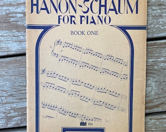 HANON-SCHAUM Voor PIANO Book One vintage oude muziek