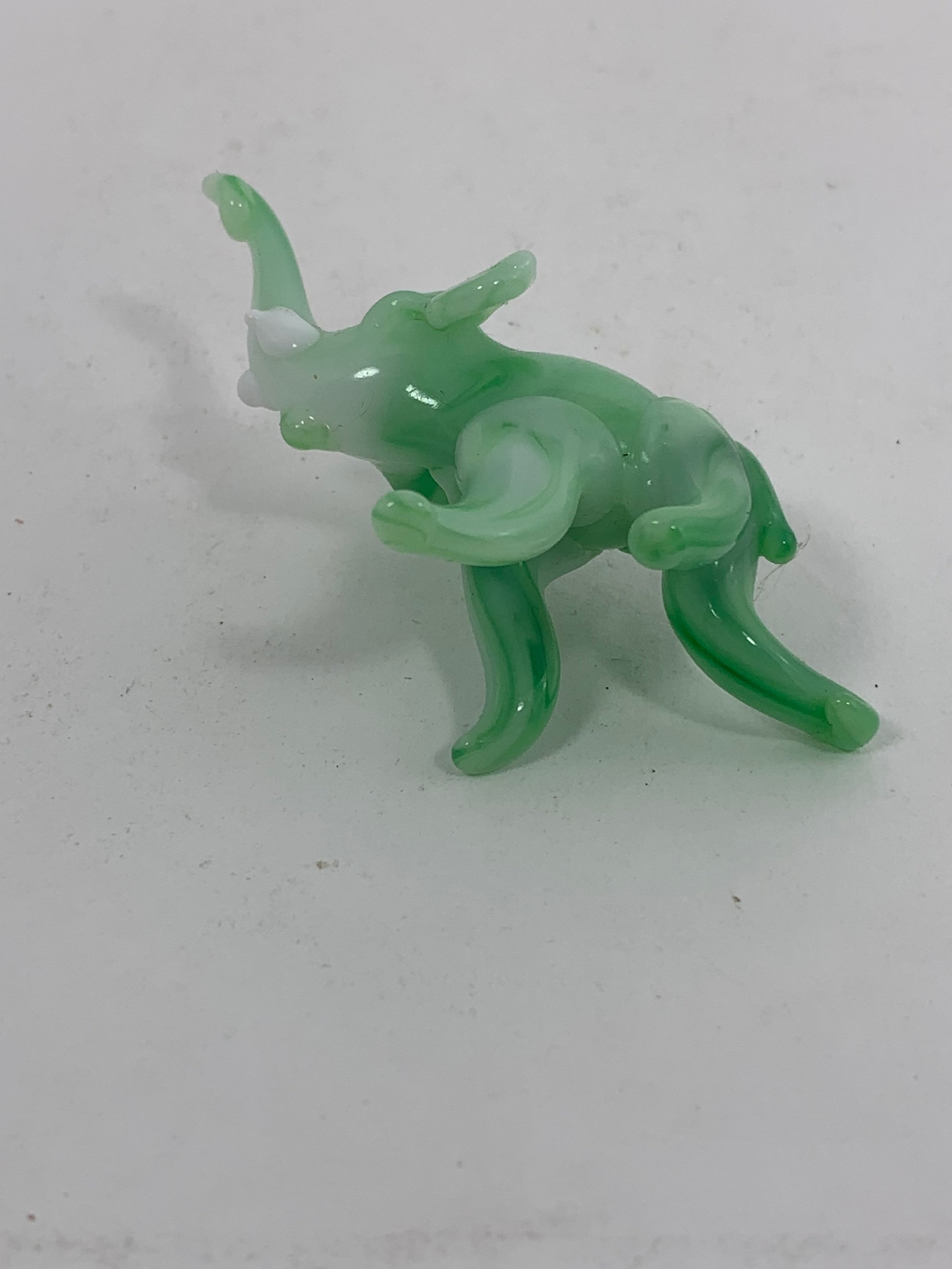 Hand Blown Glass Elephant Figurine Glass Elephant Figure Etsy UK