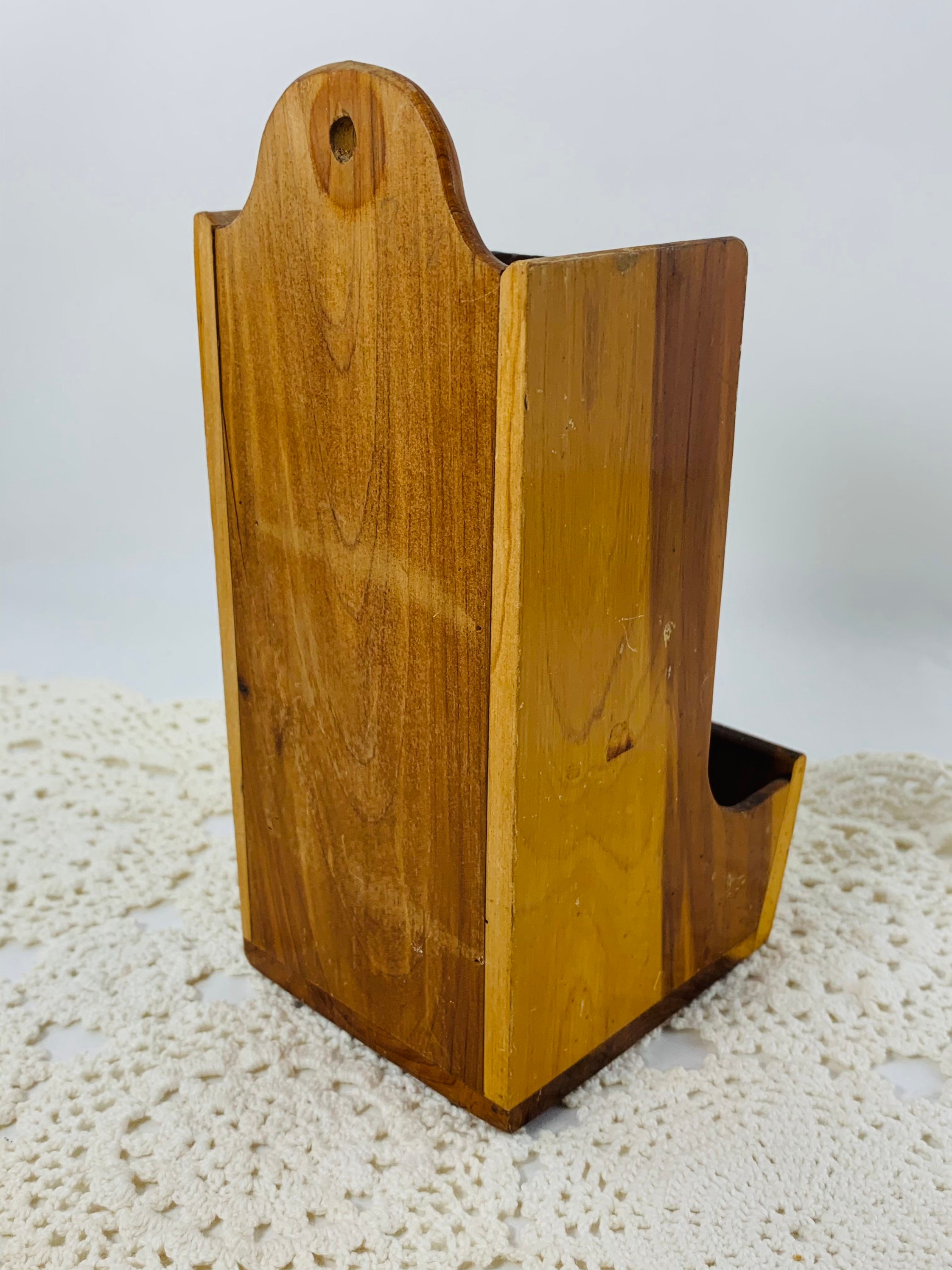 Vintage Matchbox Holder Wooden Match Holder South Dakota Etsy