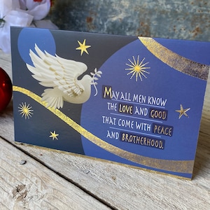 Vintage Dove Christmas Cards, American Greetings Boxed Cards, Dove with Olive Branch, Peace