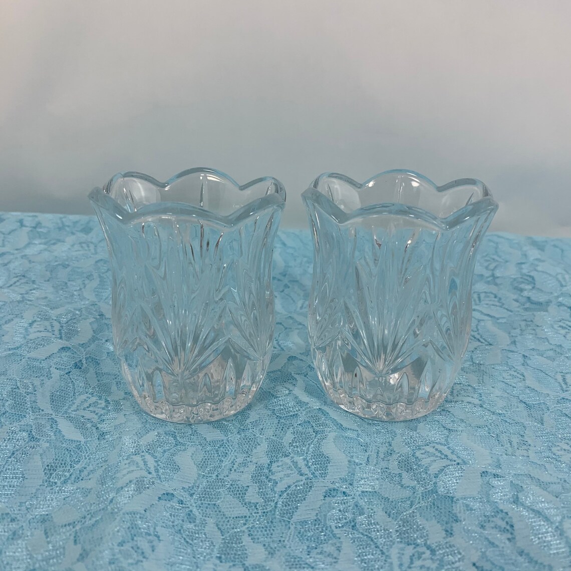 Princess House Lead Crystal Votive Tea Light Candle Holders Etsy