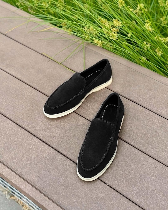 Suede Loafers for Men, Stylish Shoes, Black Leather, Old Money Shoes,  Loafers - Etsy