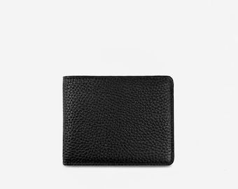 Wallet with Initials, Black Dollaro Wallet, Leather Wallet for Men, Luxury Wallet, Gift for Men, Wallet with Initials, Real Leather Wallet,