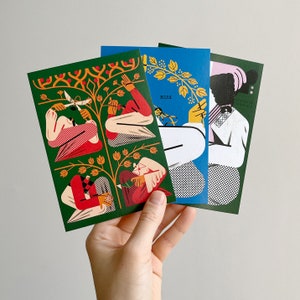 Conjunto de Postales Originales de Árboles