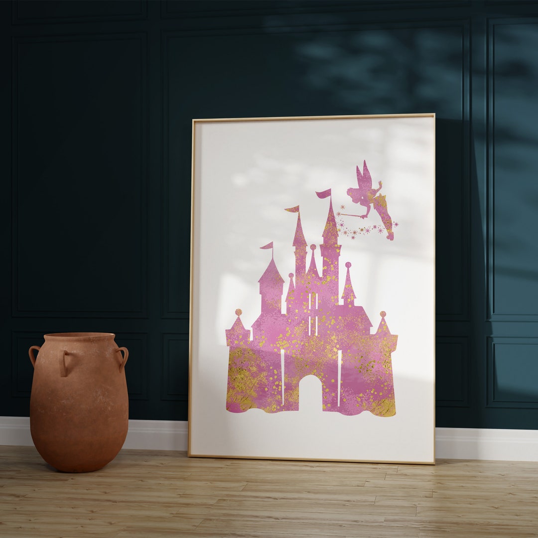 Princess Castle Wall Art Wall Art Princess Nursery Wall Decor Digital
