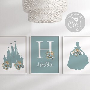 Princess wall art | Wall art | Editable Princess Nursery | Digital prints | Art prints | Digital download | Printable wall art | Corjl edit
