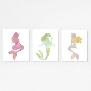 Princess, Princess wall art, Princess Nursery, Baby shower, Princess room decor, Little girls room, Princess décor, Little Mermaid, Girl art