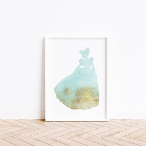 Princess wall art | Pink gallery wall | Wall art | Princess Nursery | Wall Decor | Digital prints | Art prints | Printable wall art