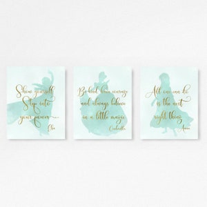 Princess, Princess wall art, Princess Nursery, Baby shower, Princess room decor, Little girls room, Princess décor, Princess baby shower