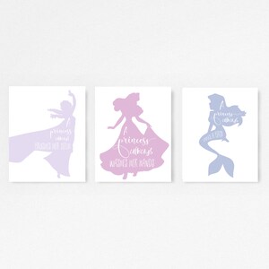 Princess, Princess wall art, Princess Nursery, Baby shower, Princess room, Little girls room, Princess décor, Princess washroom, bathroom
