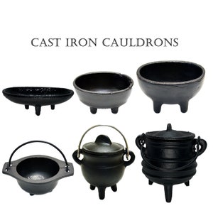 Cast Iron Cauldrons for Incense and Smudging