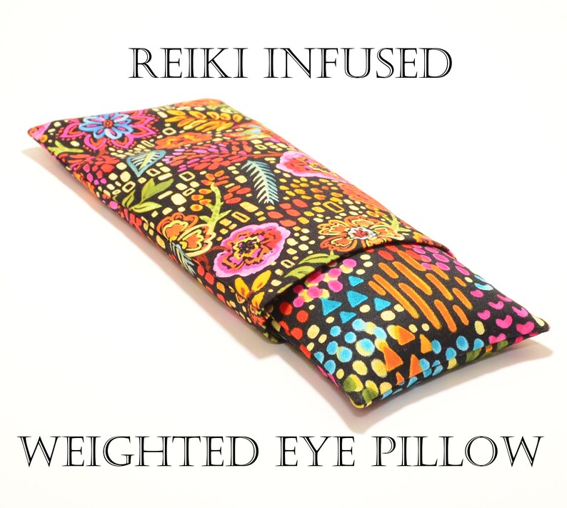 Weighted Eye Pillow with Matching Cover For Yoga Meditation Etsy