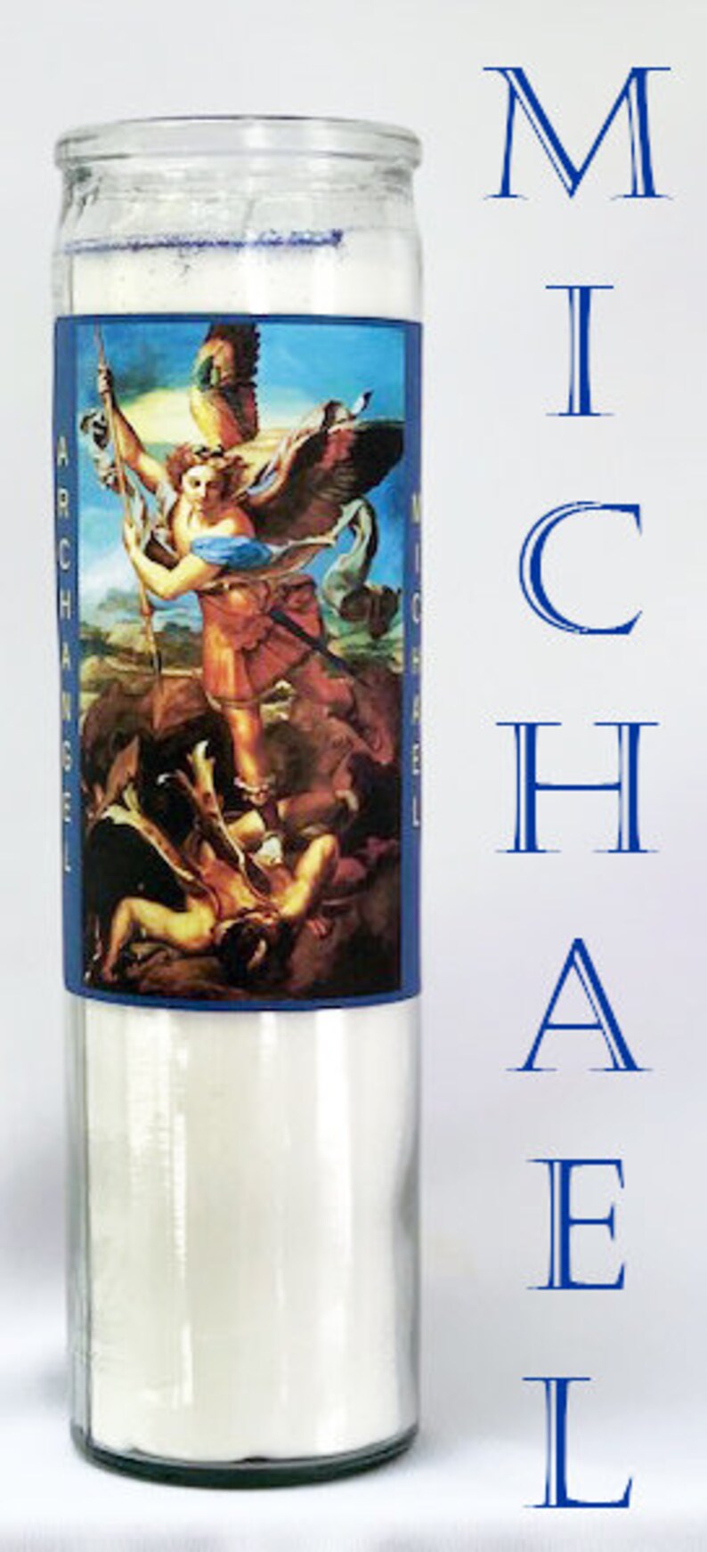 Prayer CandleArchangelic Light InFusedHealing Prayer Etsy