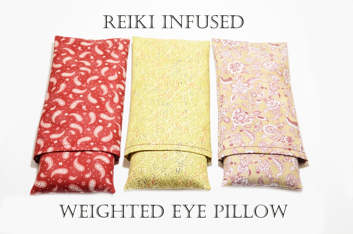 Reiki Infused Weighted Eye Pillow with Cover Spa & Etsy