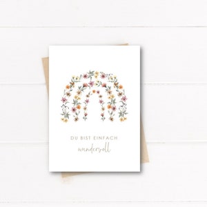 Postal eres simplemente maravillosa / tarjeta de felicitación / tarjeta / nacimiento / amigos / amistad / gracias