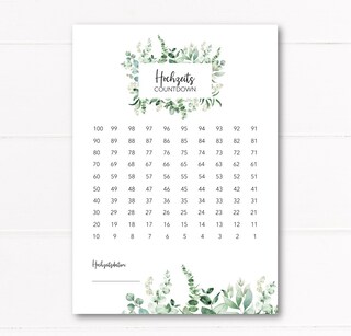 Targa Conto Alla Rovescia Per Matrimonio In Legno – Mr. & Mrs. ‘Days Until We Get Married’ – Regalo Fidanzamento
