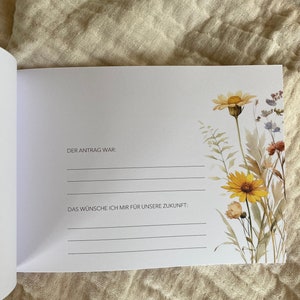 Erinnerungsbuch JGA I Fotoalbum JGA I Mein JGA Buch Wildblumen Bild 5