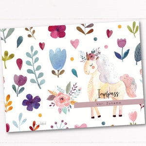 Enveloppe de passeport de vaccination « Licorne » image 2