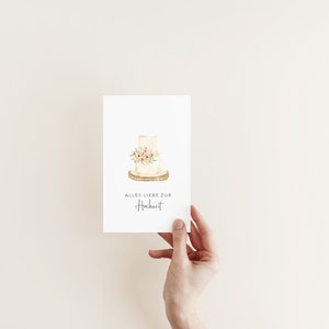 Carte de vœux Mariage / Carte Mariage / Carte Mariage