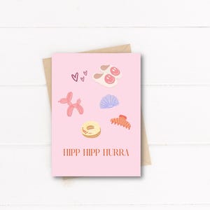 Cartão de aniversário / Cartão de feliz aniversário / Cartão de aniversário para namorada