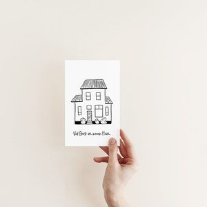 Verhuiskaart / felicitatiekaart / verhuis / verhuizing / huis / thuis