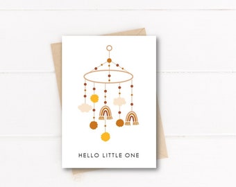 Congratulations card for birth / Baby card / Birth announcement