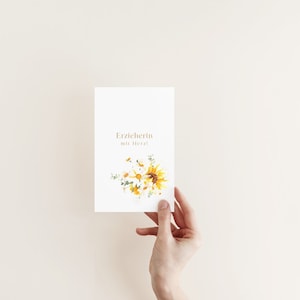 Carte éducatrice / éducatrice carte de remerciement / éducatrice avec coeur / éducatrice idée cadeau