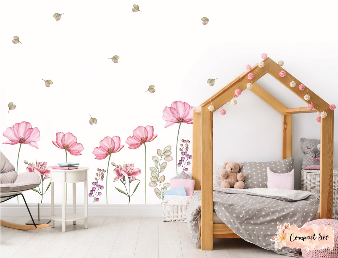 Pink Inspiration Flower Decals - Etsy