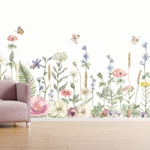 Wild Flowers Wall Decal