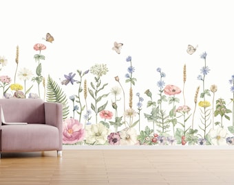 Wild Flowers Wall Decal