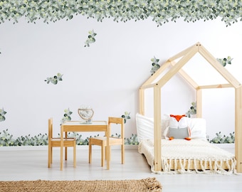 Green Leaf Jungle Wall Decals