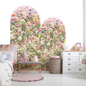 Wildflower Dual Arch Wall Decals