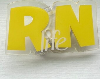 RN Badge Reel | Handmade Nurse ID Holder, Work ID Accessory