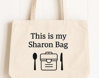 Filipino Baon Tote | "This is my Sharon Bag" Canvas, Eco-Friendly Lunch Bag