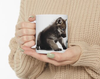 Ceramic Wolf Cubs Mug 11oz