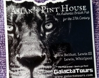Sticker - Ultimate Galactic Pub Crawl - Aslan's Pint House - Whirlpool Galaxy - Gratis verzending