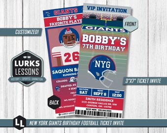 Printable Giants Ticket - Etsy