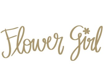 Flower Girl Iron Decal, Bridal Party Shirt Transfers, DIY Wedding Shirts, Heat Transfer, Iron On Patch, Clothing Label, Wedding Party Gift