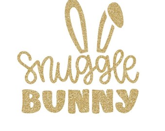 Snuggle Bunny Iron On Transfer Heat Transfer Vinyl Cute Easter Shirt Decal DIY