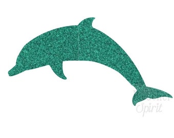 Ocean Animal Decal, Dolphin Iron On Decal, Heat Transfer, Iron On Transfer, DIY Crafts, Applique, Iron On Decal For Fabric, Beach Iron On