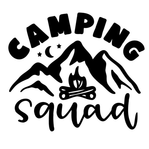 Camping Applique - Etsy