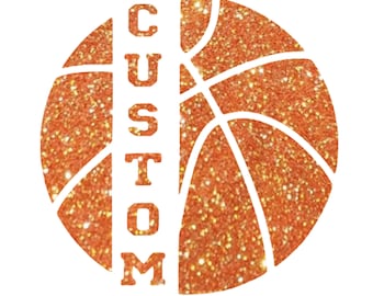 Personalized Basketball Shirt Iron-On Decal: Custom Name & Number