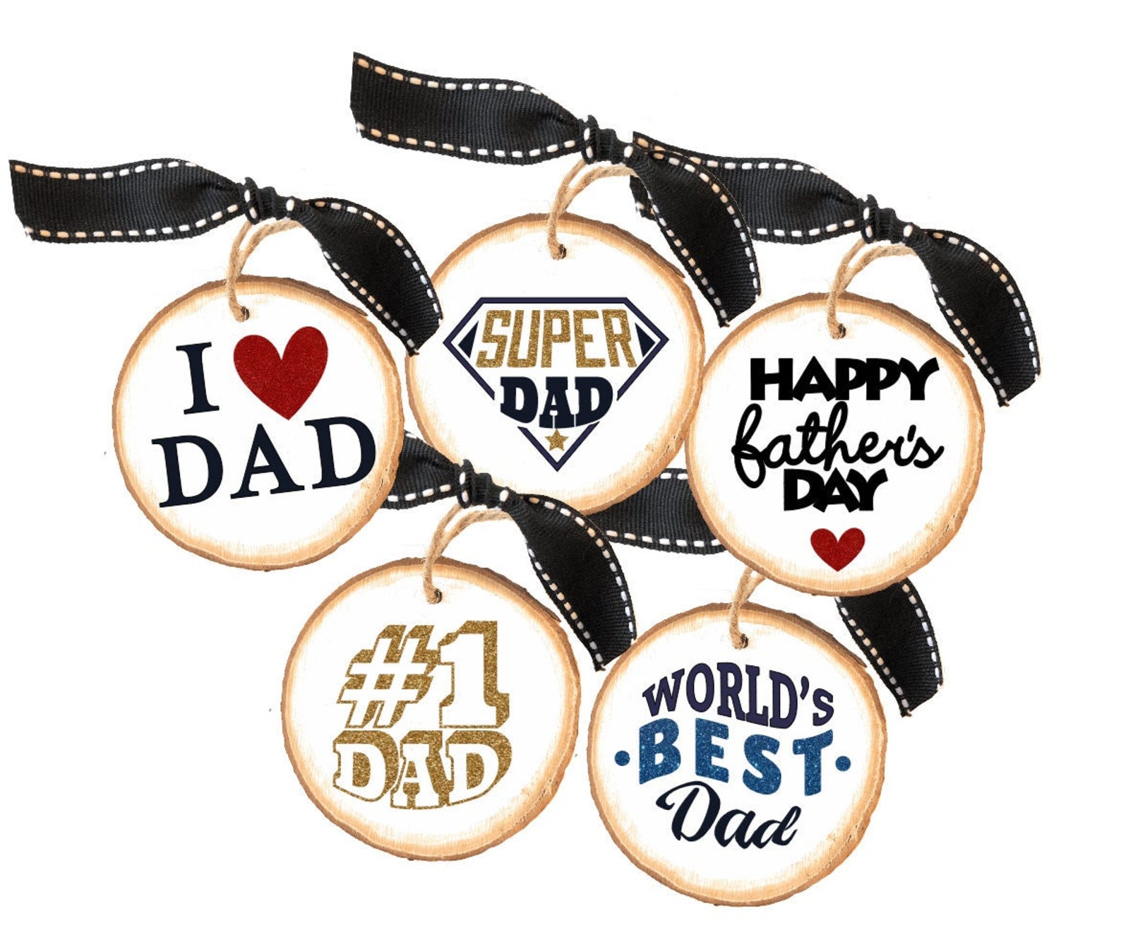 Dad Ornament Fathers Day Ornament Dad Gift From Kids Happy Etsy
