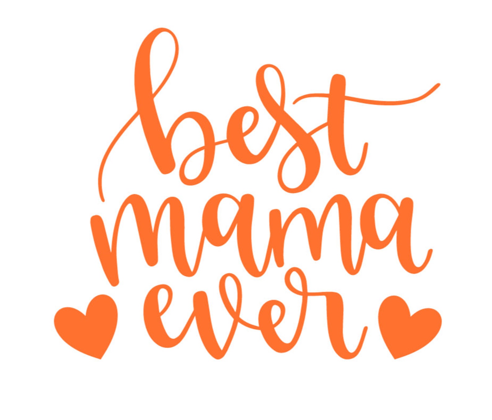 Best mama Ever Iron On Decal Mother's Day Iron On Etsy