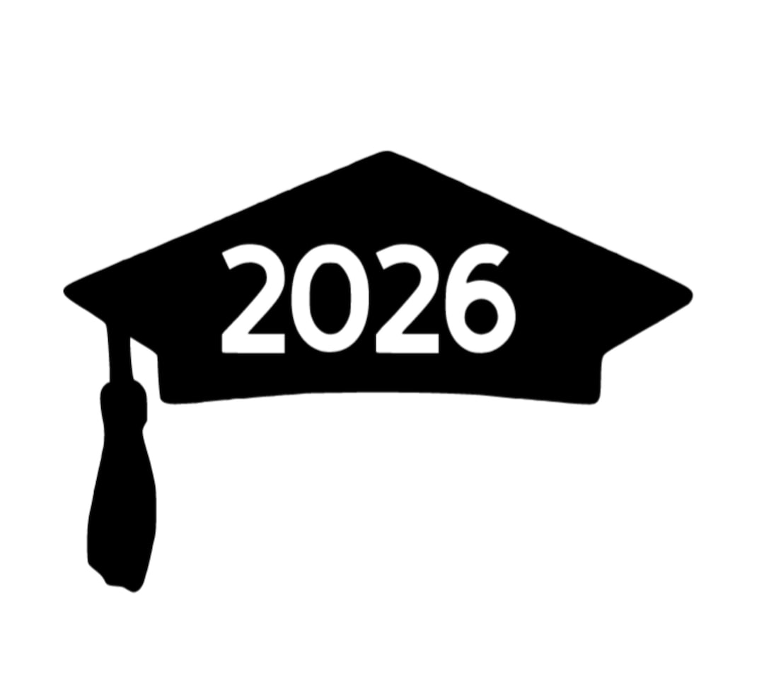 2026 Graduation Cap Iron on Decal, Class of 2026, Graduation Tshirt