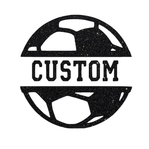 Personalized Soccer Ball Iron On Decal: Custom Name Patch