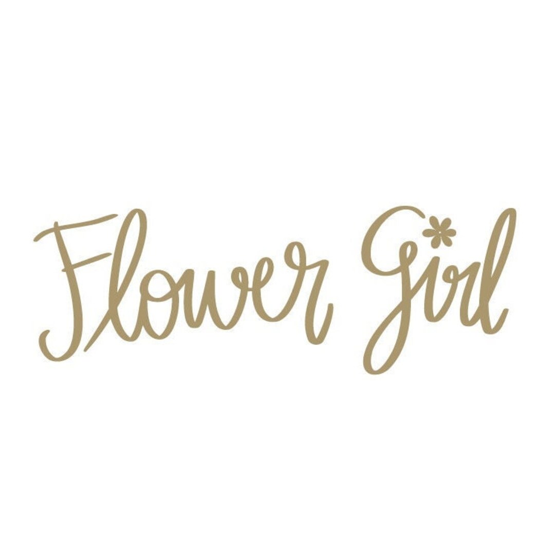 Flower Girl Iron Decal, Bridal Party Shirt Transfers, DIY Wedding