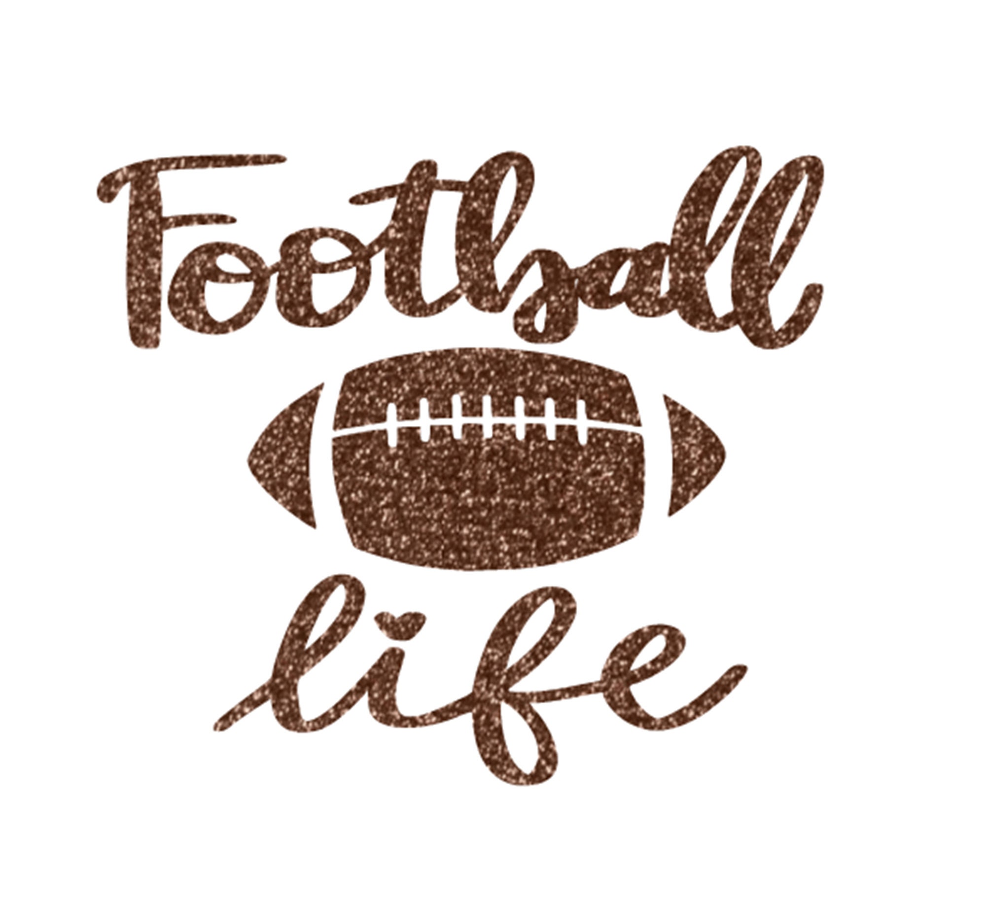 Football Life Iron On Decal, Football Shirt Decal, Iron On Football