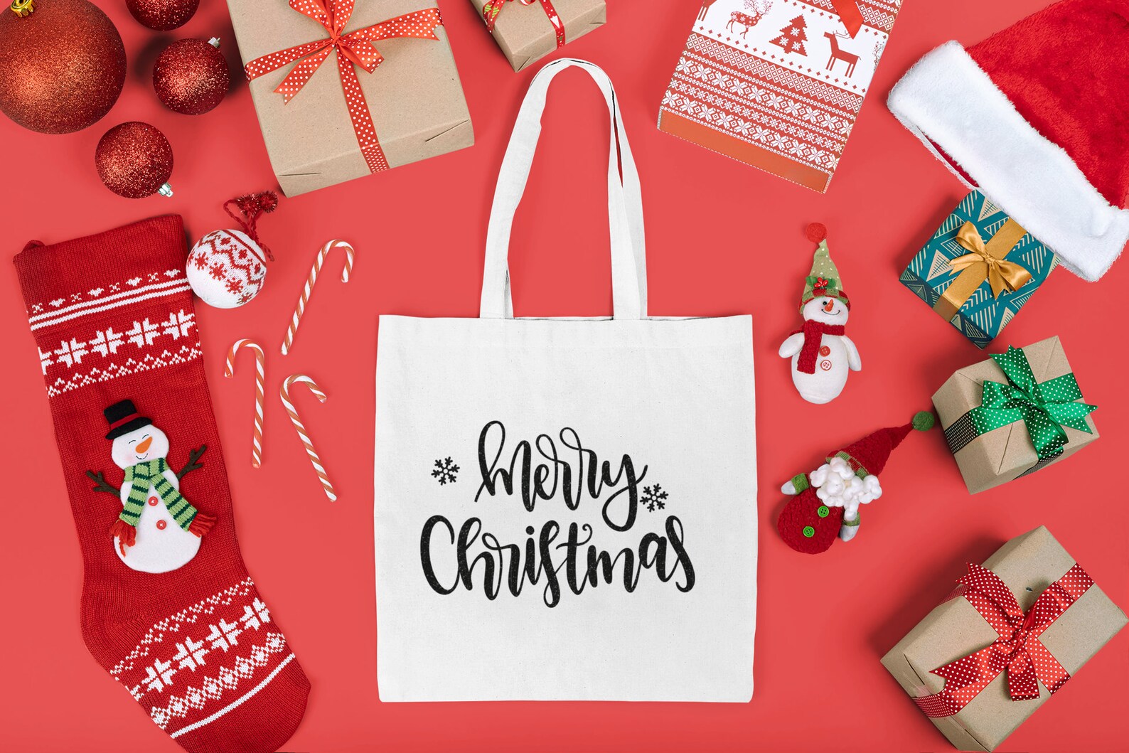 Merry Christmas Iron on Transfer Christmas Decal DIY Etsy