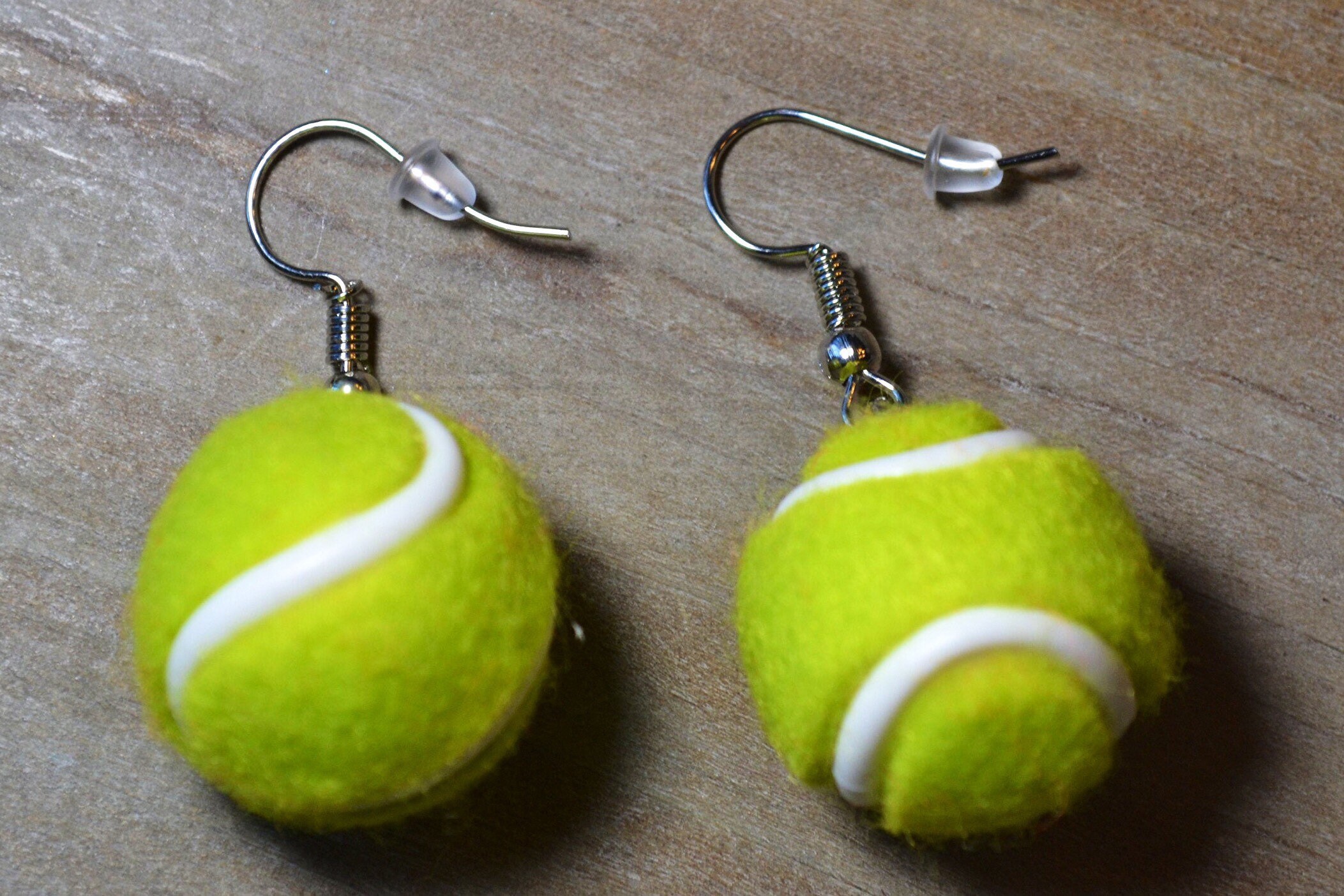Tennis Ball Novelty Dangle Earrings / Tennis Jewelry / Tennis Etsy